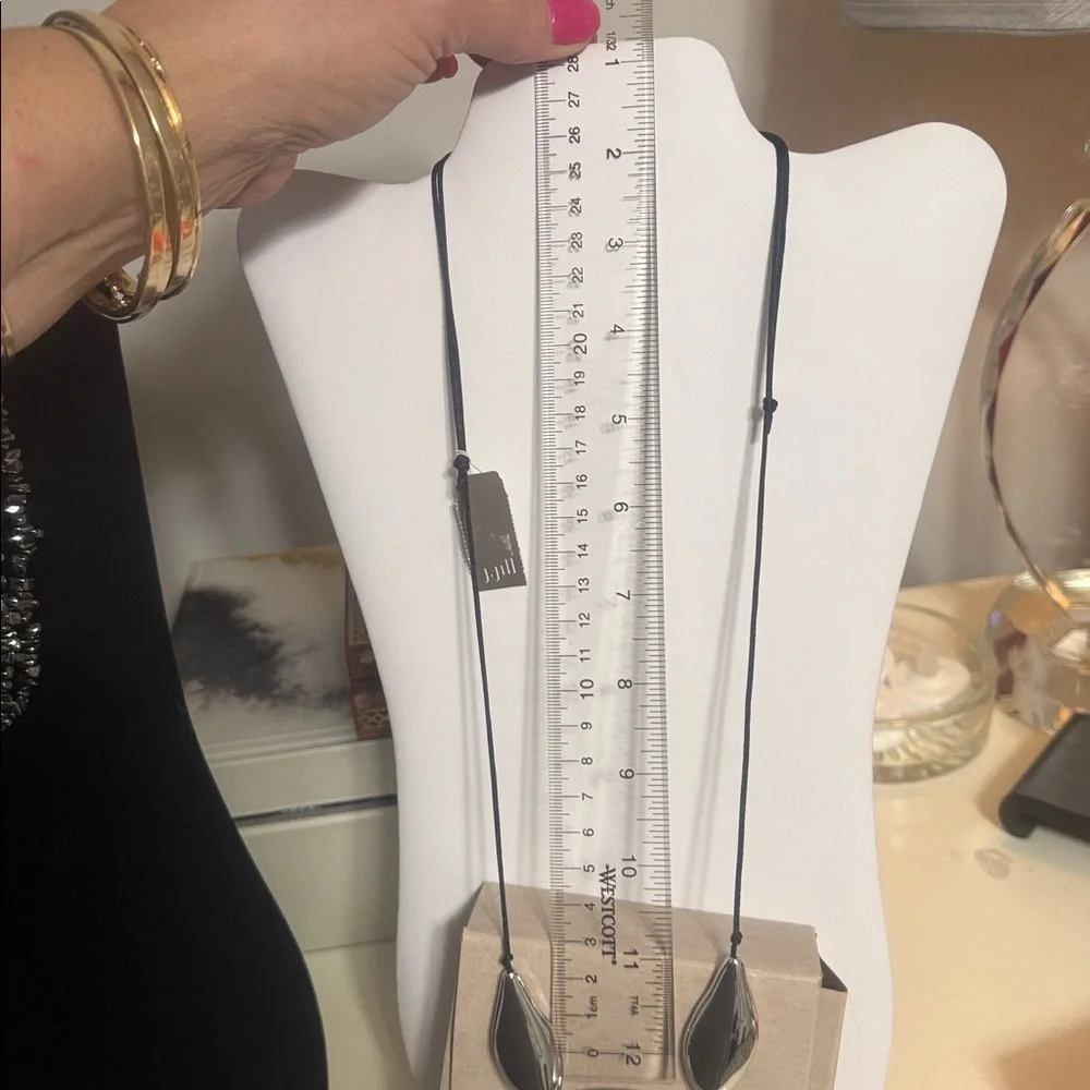 J. Jill Silver and Black Necklace - Picture 3 of 3